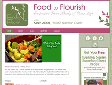 Tablet Screenshot of foodtoflourish.com